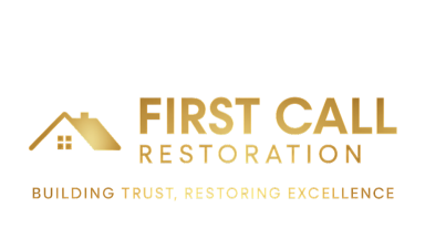 First Call Restoration, Inc. Company Logo with Slogan